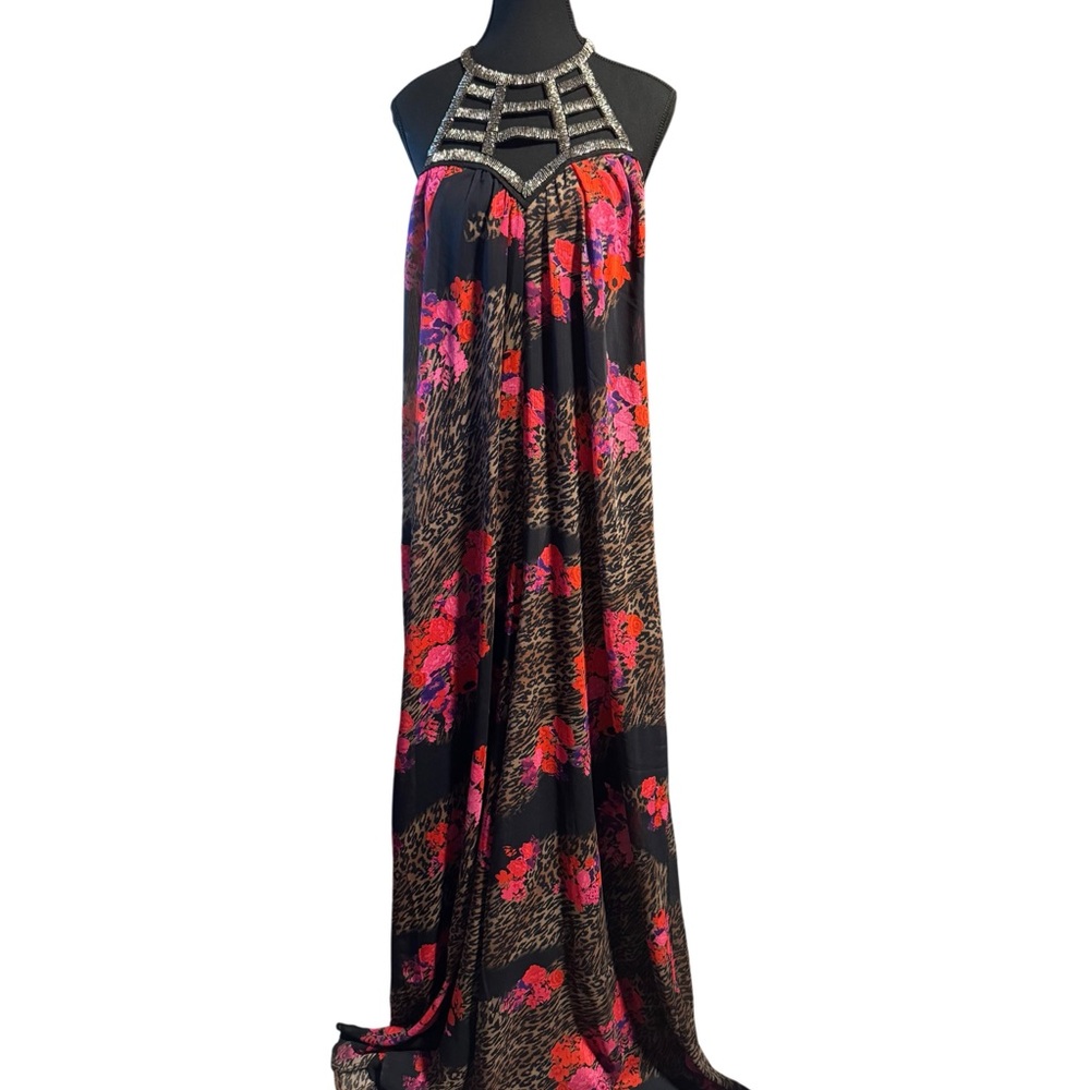 Never Worn Elegant Multicolor Halter Jumpsuit